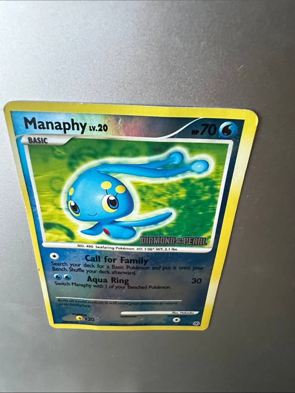 Manaphy Diamond & Pearl Reverse Holo Pokémon Card